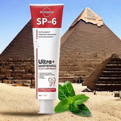 6plus Toothpaste ACTIWOW SP 6 Ultra Whitening Toothpaste for Ultimate Teeth Care ...