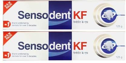 sensodent KF Medicated Foaming Dental Gel - 2 x 125g Packs Toothpaste