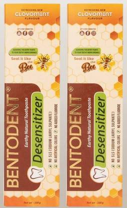 bentodent Desensitizer Natural Sensitivity Relief Toothpaste with Clove - 100 gm each Toothpaste