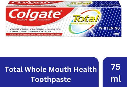 Colgate Total Whitening Whole Mouth Health 24H Toothpaste