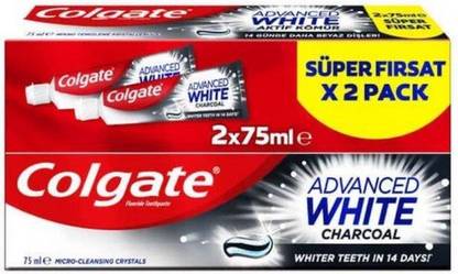 Colgate Advance White Charcoal Twin Pack IMPORTED (POLAND) Toothpaste