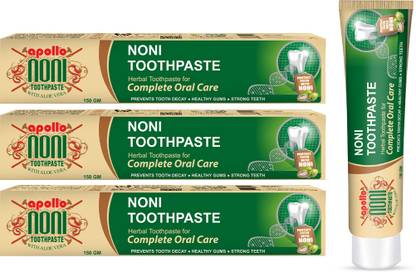 Apollo Noni With Aloevera Complete Oral Care Herbal Toothpaste