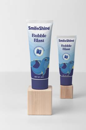 SmiloShine Gel Toothpaste for Kids - Bubble Gum Flavor Pack of 2 Toothpaste