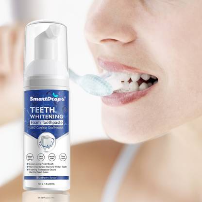 smartdrops Teeth Whitening Foam Make your Sparkle Teeth Whitening Liquid Toothpaste