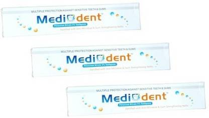 Medident Toothpaste for Sensitive Teeth & Gums 50 g Each (Pack Of 3) Toothpaste