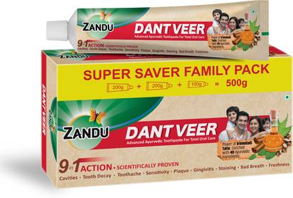 Zandu Dantveer, India's 1st toothpaste with Irimedadi oil, Fights 9 dental problems Toothpaste