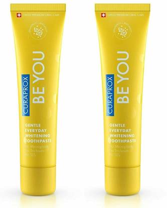 Curaprox Gentle Everyday Whitening Toothpaste (Grapefruit) 60ml x Pack of 2 Toothpaste