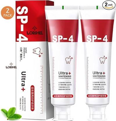 LORSHEL sp 4 toothpaste with a refreshing mint flavor and whitening Toothpaste