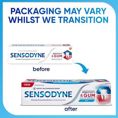 SENSODYNE Sensitivity & Gum 70g Toothpaste for Improve Gum Health Toothpaste