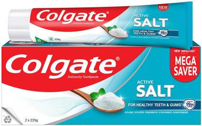 Colgate Active Salt Tooth paste, Daily Germ Protection, Healthy Gums & Teeth, Combo Pack Toothpaste
