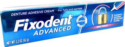 Fixodent ADVANCED MAX HOLD DENTURE ADHESIVE CREAM TOOTHPASTE Toothpaste