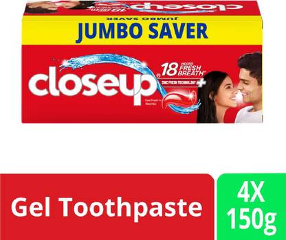 Closeup Long lasting 18 Hours Fresh Breath & White Teeth Toothpaste