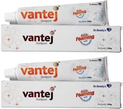 Vantej Dr. Reddy's Toothpaste(200gm) Pack of 2*100GM Toothpaste