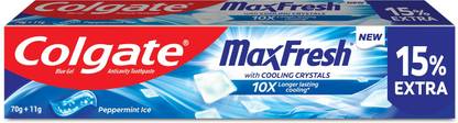 Colgate MaxFresh Blue Gel Paste with Menthol for Super Fresh Breath (Peppermint Ice) Toothpaste  (81 g)