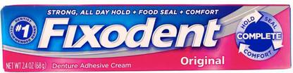 Fixodent Denture Adhesive Cream, Original Toothpaste