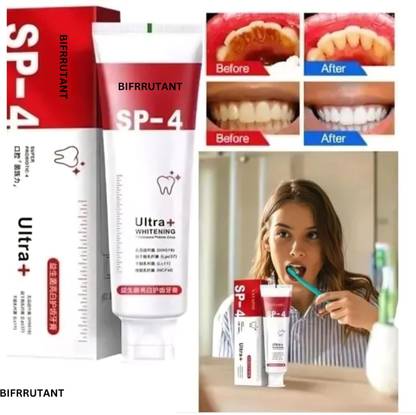 BIFRRUTANT SP 4 Toothpaste Whitening – Protects and Whitens Teeth Naturally Toothpaste