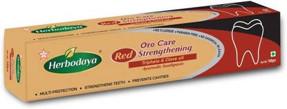 Herbodaya Red Oro Care Strengthening Ayurvedic Toothpaste Toothpaste