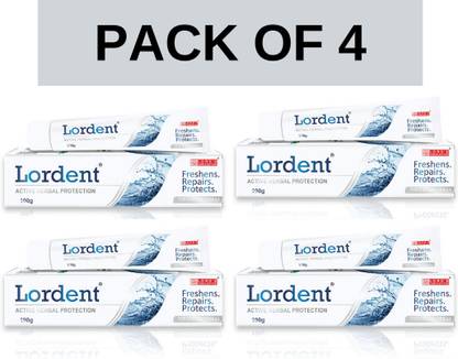 LORDS HOMEOPATHY HOMEOTRADE Lordent toothpaste 100gm pack of 4 Toothpaste