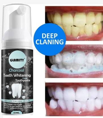 GLAMITY Teeth Whitening Mousse Foam Toothpaste Toothpaste