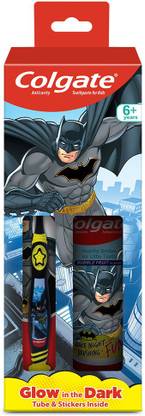 Colgate Kids Batman 6+ Yrs Bubble Fruit Flavour Toothpaste & Toothbrush 1pc Toothpaste