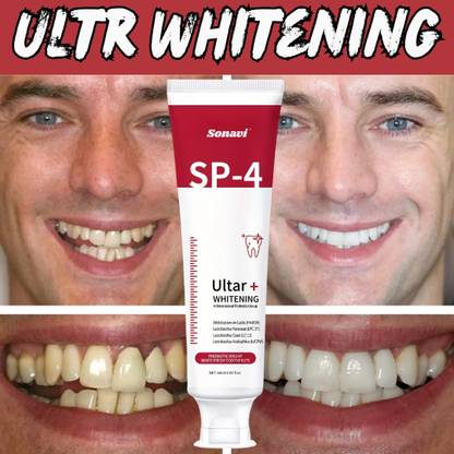 Sonavi Protects and Whitens Teeth Naturally Toothpaste -Toothpaste Brightening Toothpaste