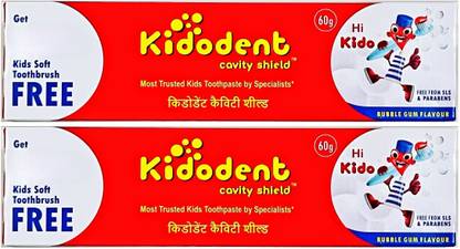 KIDODENT Cavity Shield Kids Toothpaste 60 g - Free From SLS & PARAEBN Toothpaste