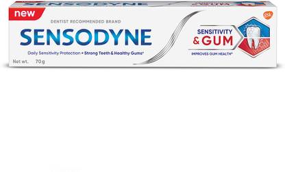 SENSODYNE Sensitivity & Gum,Dual action toothpaste for sensitive teeth & healthy gums,70gm Toothpaste