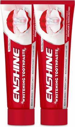 Enshine Teeth Whitening Toothpaste Clove Mint Flavor| Removes Stains (100g Each) | Toothpaste