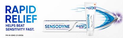 SENSODYNE Toothpaste Rapid Relief 80g, Sensitive Tooth paste Toothpaste