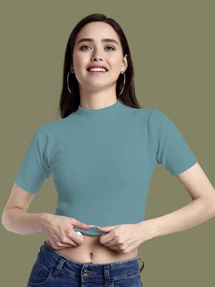 Dream Beauty Fashion Casual Solid Women Light Green Top