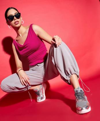 Uptownie Lite Casual Printed Women Pink Top