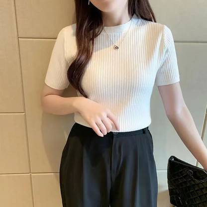 veshh Casual Solid Women White Top