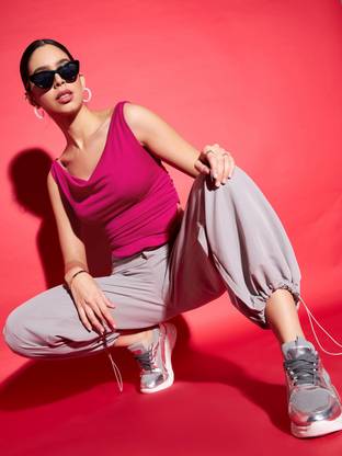 Uptownie Lite Casual Printed Women Pink Top