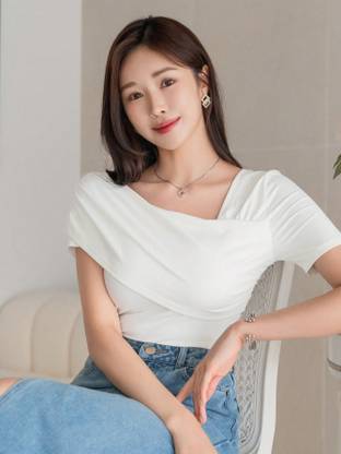 veshh Casual Solid Women White Top
