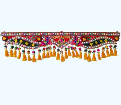 Ganapath Handicrafts Divine Cotton Charm Traditional Home Decor Toran/ door toran for diwali Toran