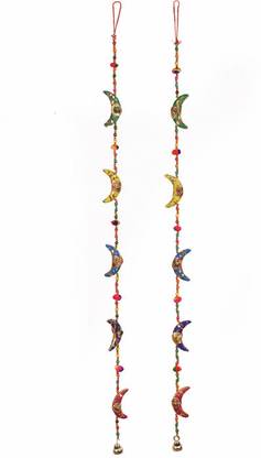 Rathore handicraft Five Moon Hanging For Door Hanging (Pack Of 2) Toran