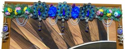 delisha karigari three peacock with amazing flowers bandanwar for main door Toran
