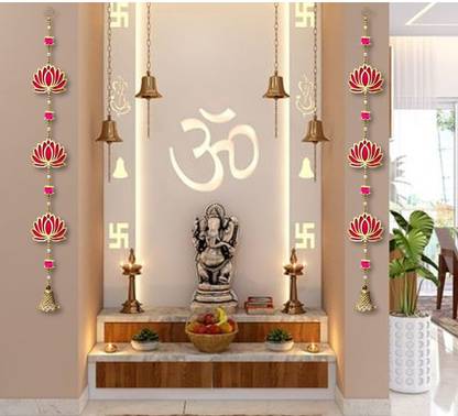 house of common 2 PC Lotus Hangings For Decoration Toran For Door Toran