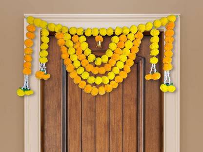 JH Gallery Artificial Marigold Garlands Flowers Door Toran Door Hanging Toran