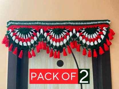 VERSATILE DECORTION Beautiful And Classic Looking Door Hanging Toran Made of Woolen Size 3Ft Length Toran