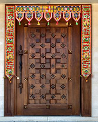 TORNORY Traditional Bandarwal for Home Decor/for Entrance Door(Set of 3) Toran