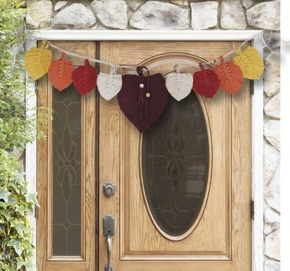 Artickkle Macrame Leaf Toran|Handmade Bandhanwar | Door hanging | Wall hanging | Toran