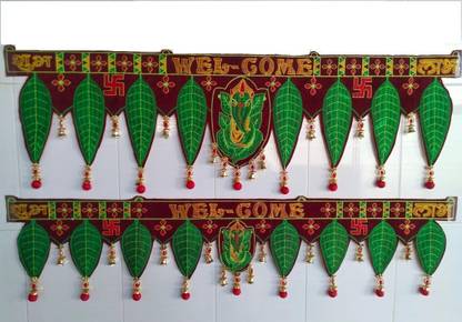 ALFA CREATION Asopalav Latkan Door HAnging Toran For Home Decoration Pack of-2 Toran