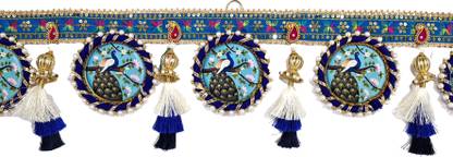 Stylo Handcrafted Jute Peacock Toran with Tassels - Decorative Door Hanging Toran