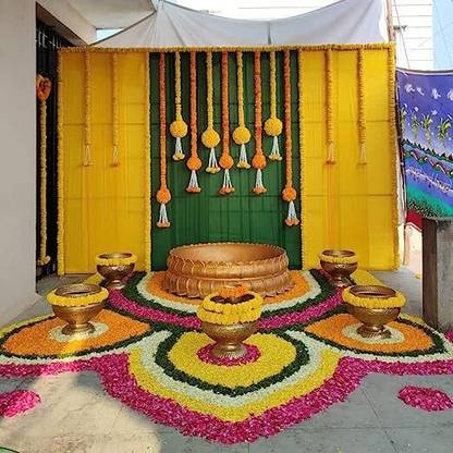 Nutts Backdrop Setup For All Festival Toran