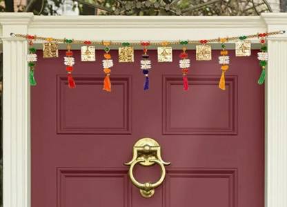 SHUBHKARIYA TORAN for Door/Diwali toran/home decor /hanging/wall hanging/bhandarwal forgate Toran