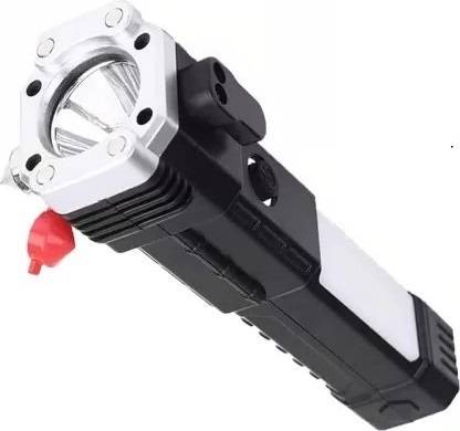 NKL 4Modes LED Torch+Hammer+Seat Belt Cutter+Power Bank 296 12 hrs Torch Emergency Light