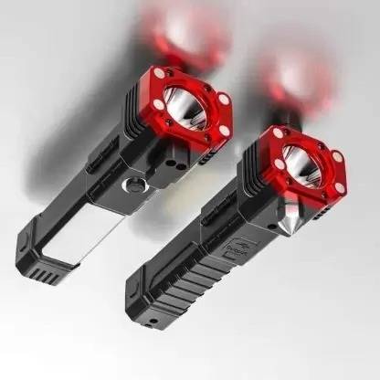 BSVR 4Modes LED Torch+Hammer+Power Bank 1218 12 hrs Torch Emergency Light