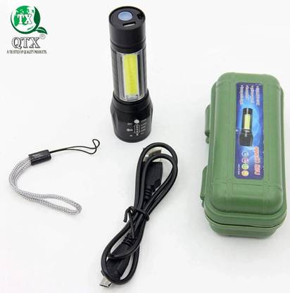 QTX TM 4Mode Small Sun 500 Meter Zoomable Waterproof Torchlight Torch