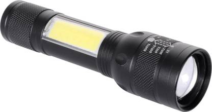 MZ 012 (RECHARGEABLE LED METAL ZOOMABLE TORCH)3 Modes Flashlight Torch
